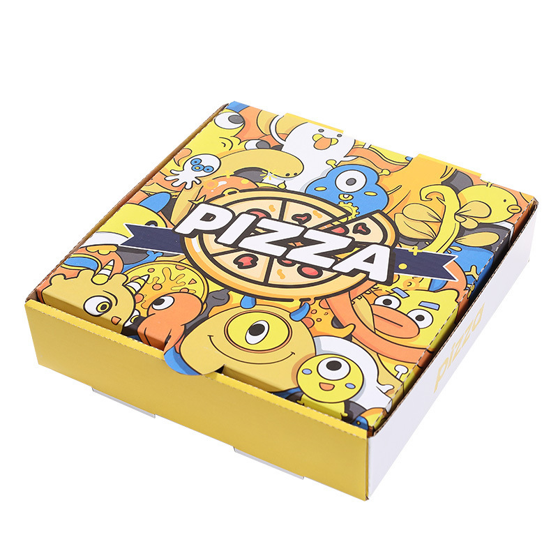 White Pizza Boxes with Custom Logo printed on top – CARTONBAR