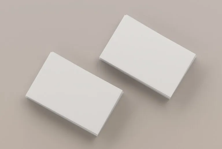 Blank Business Cards