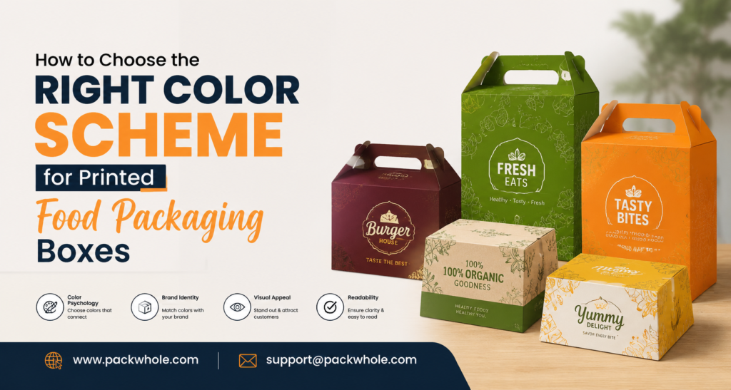 How to Choose the Right Color Scheme for Printed Food Packaging Boxes 1 Colors for Printed Food Packaging Boxes