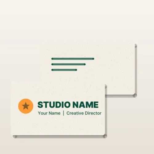 Cotton paper business cards