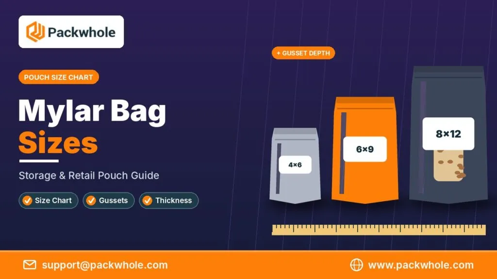mylar bag sizes