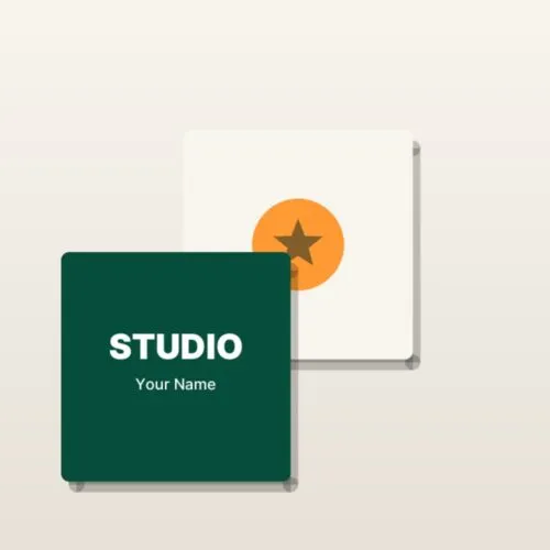 Square business cards