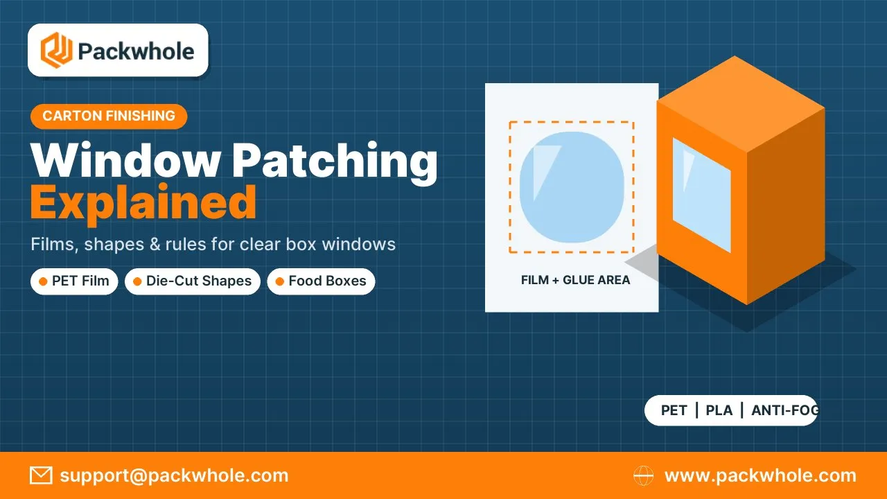 Window Patching Packaging: How Clear Windows Are Added to Custom Boxes 1 window patching packaging